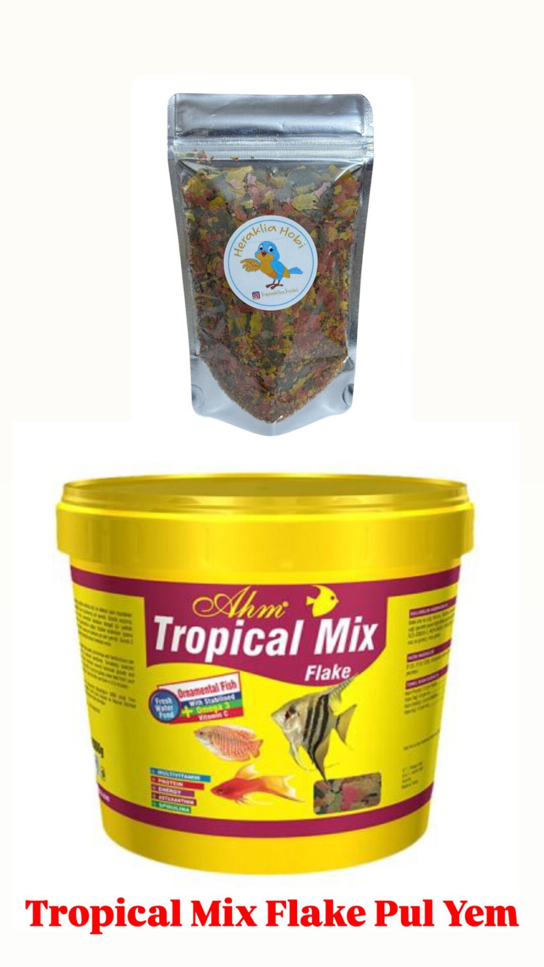 Tropical Karisik Pul Yem Balik Yemi Mix Flake