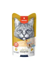Wanpy Karışık 8 Lezzetli Sıvı Kedi Ödülü 25 X 14 gr